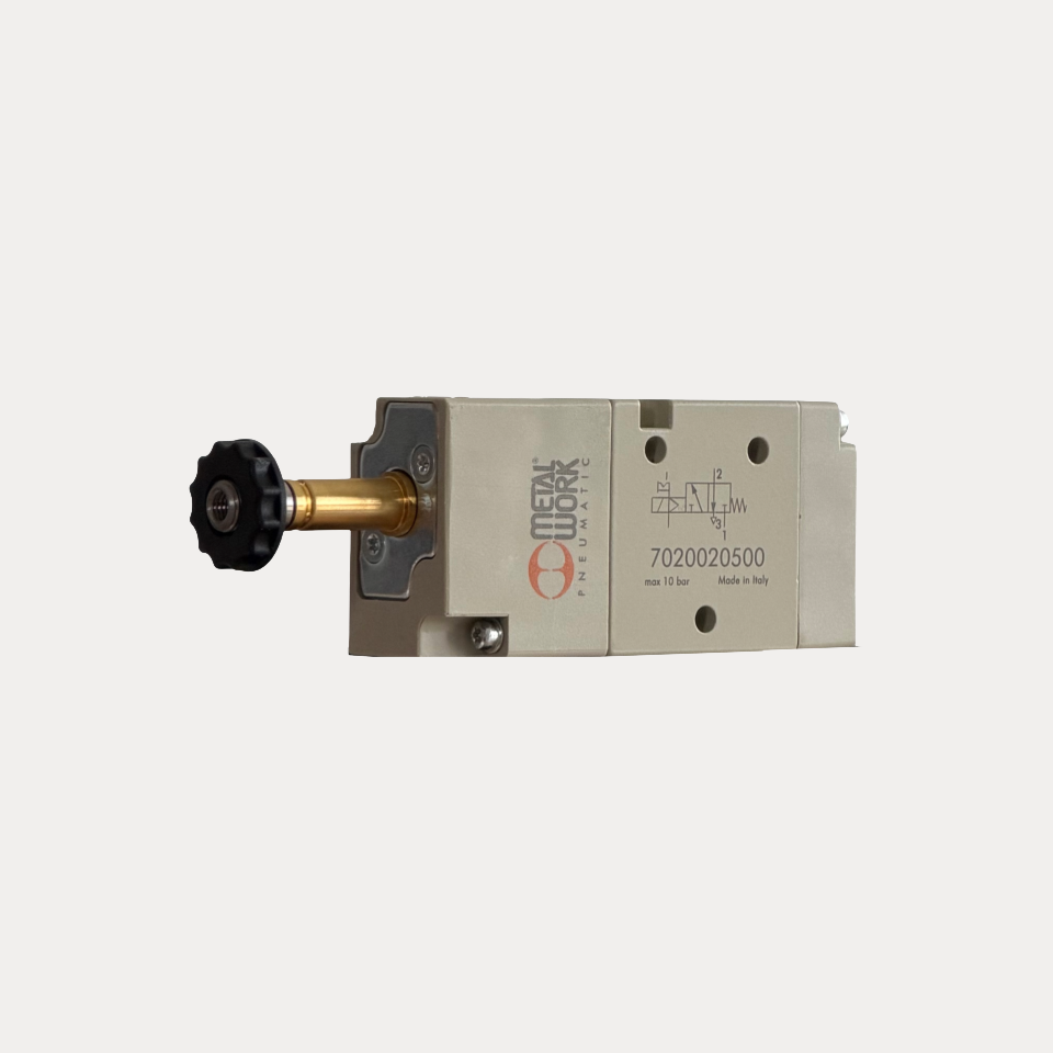 Valvulë e serisë 70 elektro-pneumatike 1/4" 3/2 monostabile slave me spirale mekanike NC