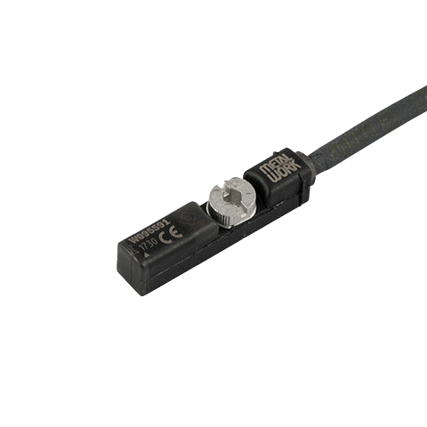 Senzor REED T7 N.O. në formë katrore me dy fije me gjatësi 2.5m