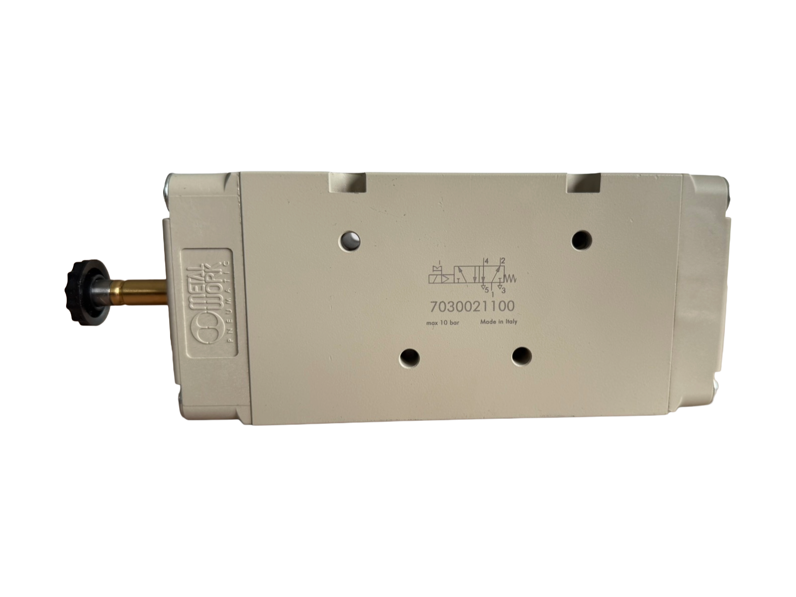 Valvulë e serisë 70 elektro-pneumatike 1/2" 5/2 monostabile me spirale mekanike